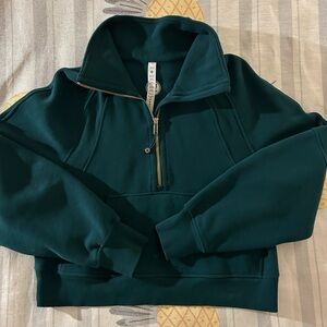 Lululemon Scuba Funnel Neck Gold Zipper